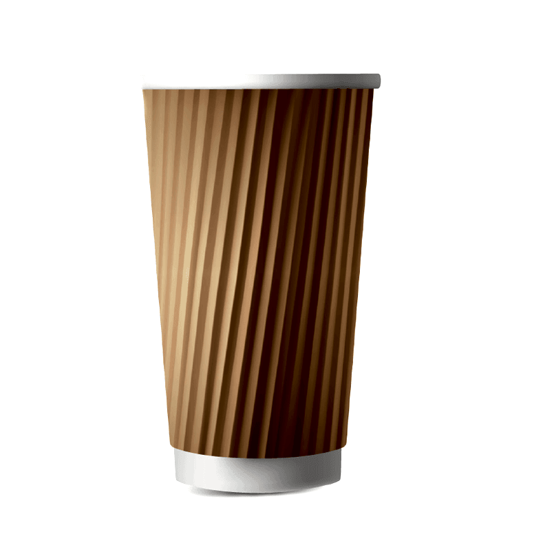 16oz-ripple SAFİRCUP KARTON BARDAK BASKILI BASKISIZ KAĞIT BARDAK,ÜRETİMİ - 16 oz Ripple Bardak