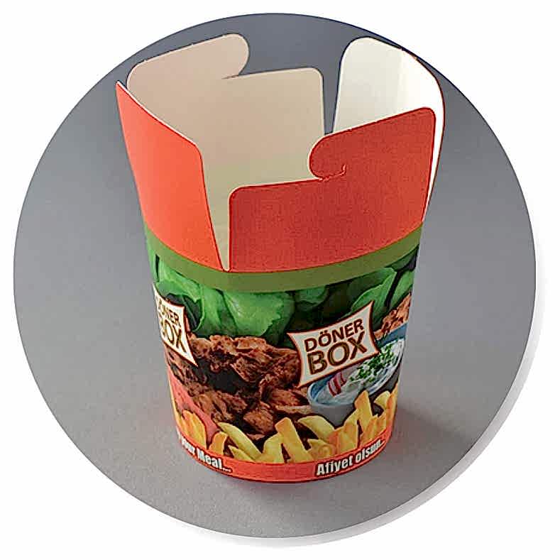 16ozbaskilidonerbox SAFİRCUP KARTON BARDAK BASKILI BASKISIZ KAĞIT BARDAK,ÜRETİMİ - 16 oz Baskılı Döner Box