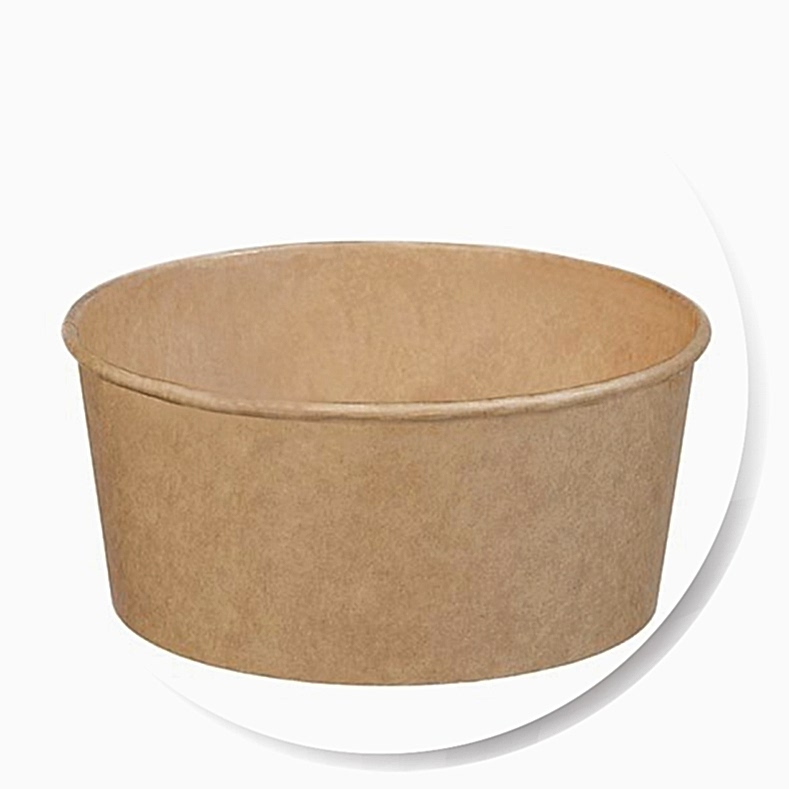 salatakraft-1100 SAFİRCUP KARTON BARDAK BASKILI BASKISIZ KAĞIT BARDAK,ÜRETİMİ - 1100cc Kraft Salata Kasesi